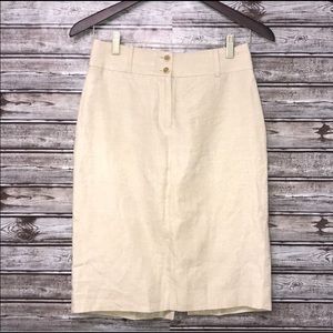 Banana Republic Linen Pencil Skirt